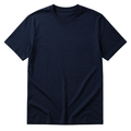 Premium Cotton Crew Neck T-Shirt – Navy | Grunff Stwart