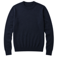 Fine Merino Wool Crew Neck Sweater – Navy | Grunff Stwart