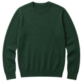 Fine Merino Wool Crew Neck Sweater – Forest Green | Grunff Stwart