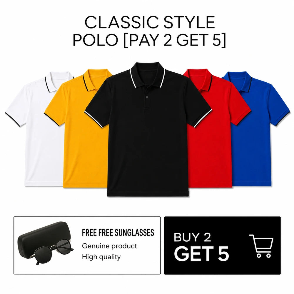 CLASSIC STYLE POLO [PAY 2 GET 5]